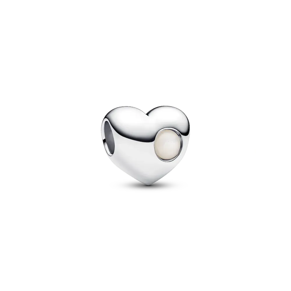 794161C06_RGB.webp Engravable White Stone Heart Charm - Image 1