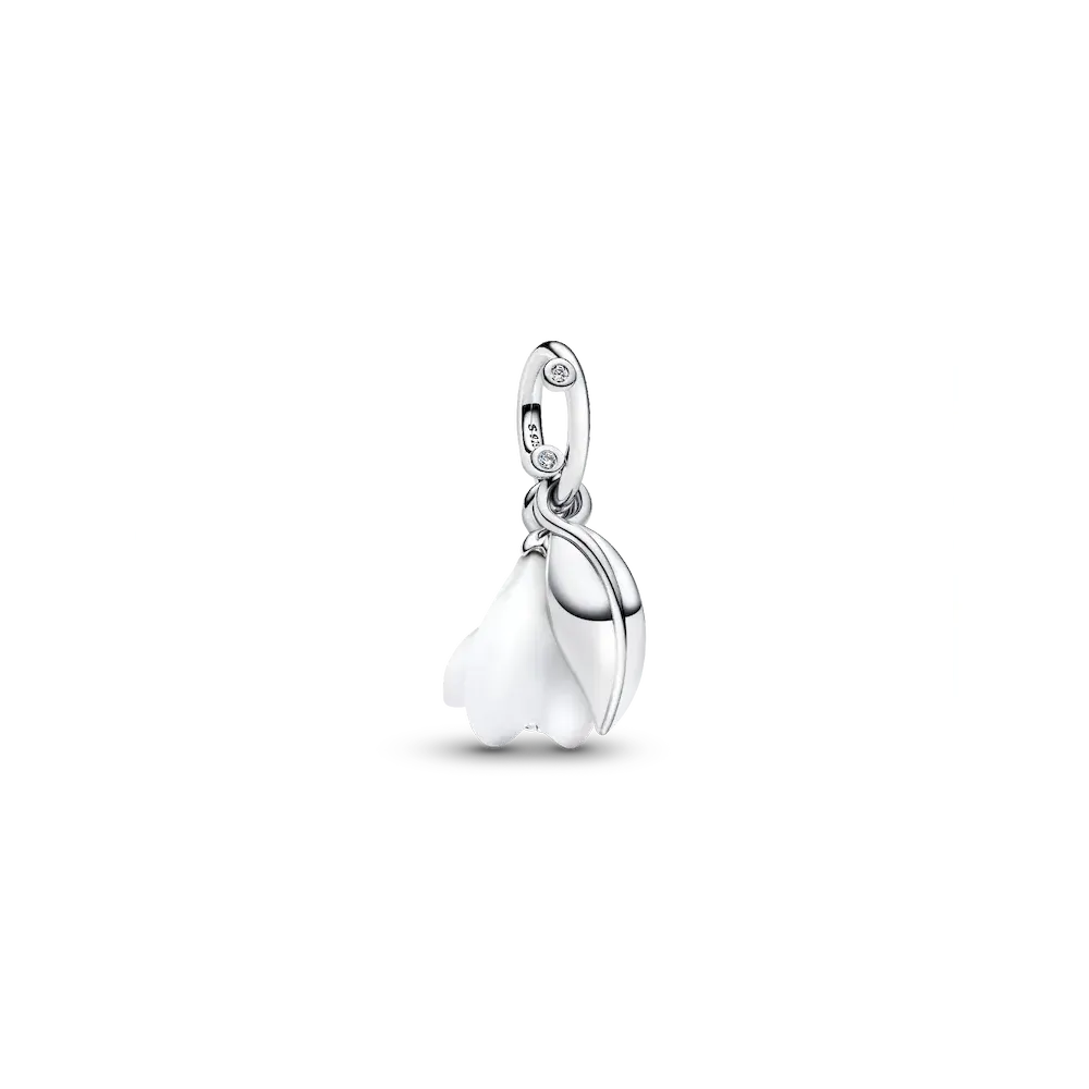 Snowdrop Flower Dangle Charm
