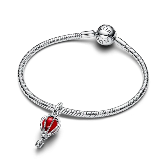 Hot Air Balloon Murano Glass Dangle Charm - Image 6