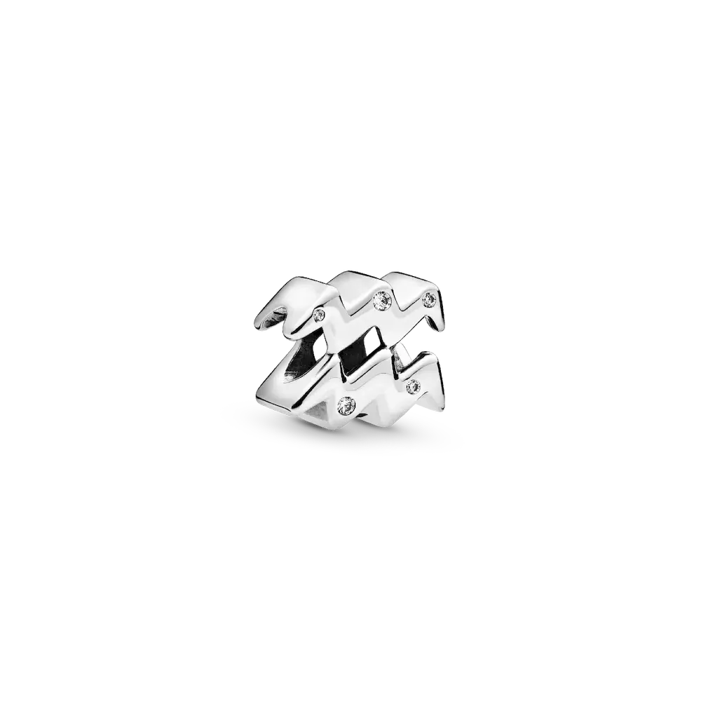 Sparkling Aquarius Zodiac Charm