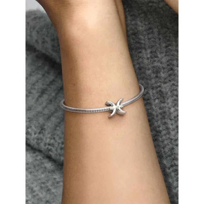 Sparkling Pisces Zodiac Charm - Image 2