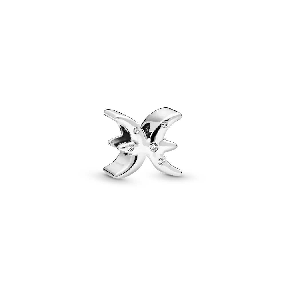 Sparkling Pisces Zodiac Charm