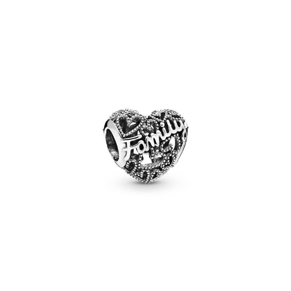 Family Heart Charm