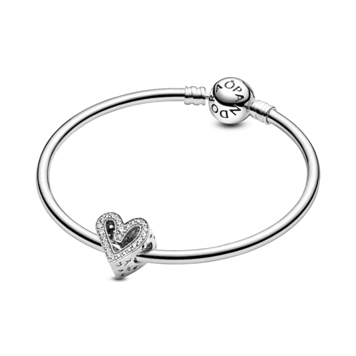 Sparkling Freehand Heart Charm - Image 4