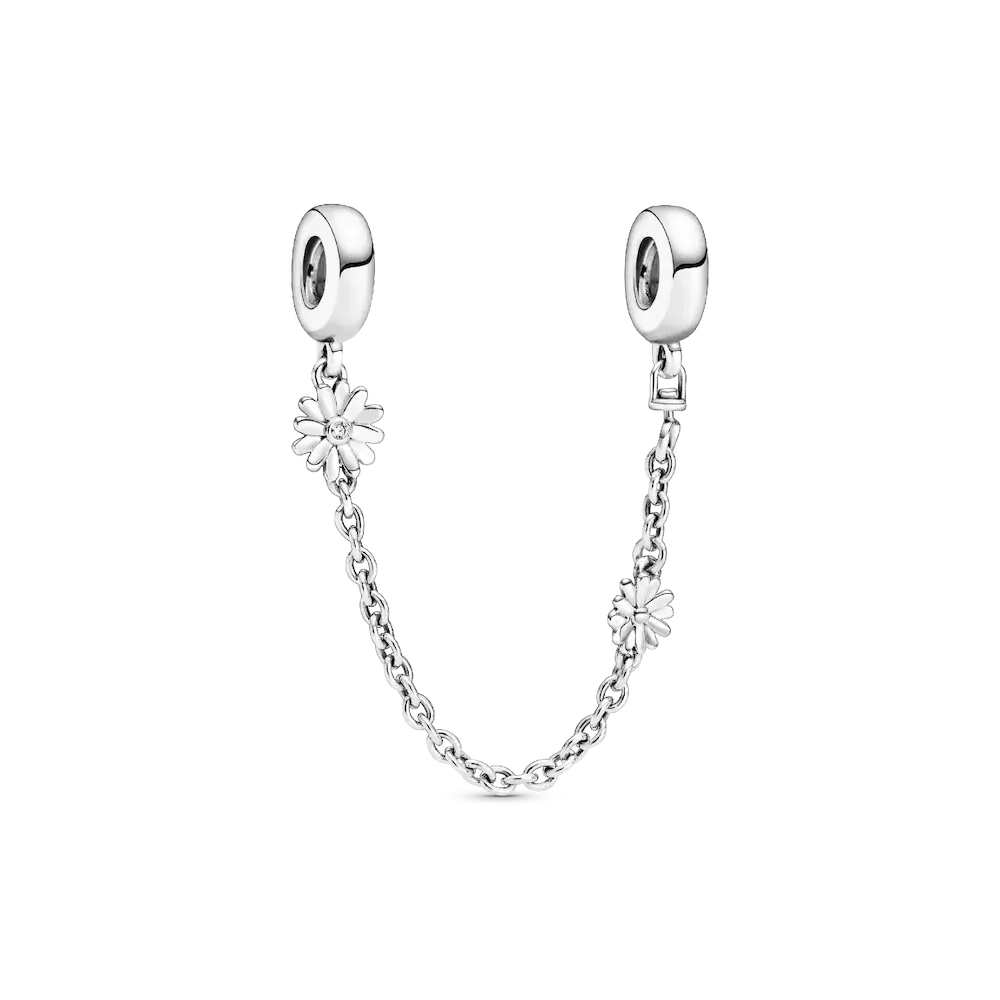 Daisy Flower Safety Chain Charm