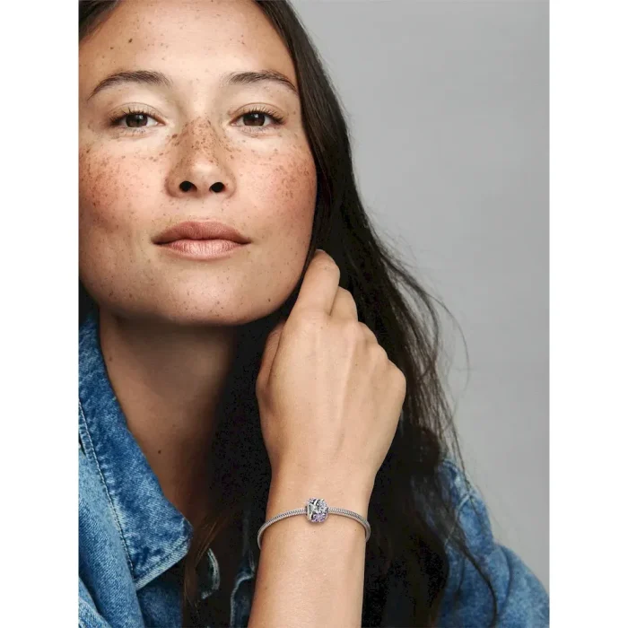 Openwork Purple Daisy Charm - Image 3