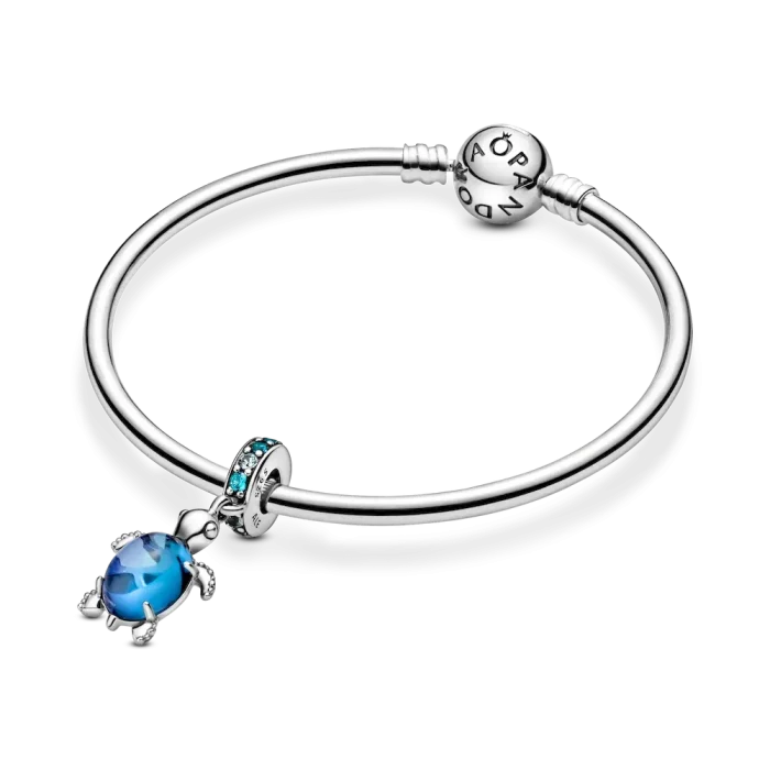 Murano Glass Sea Turtle Dangle Charm - Image 6