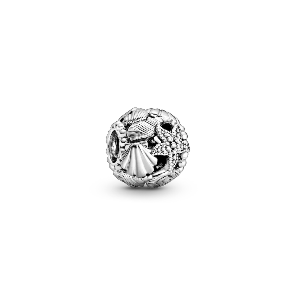 Openwork Starfish, Shells & Hearts Charm