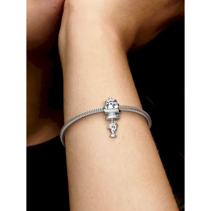 Disney Beauty and the Beast Mrs. Potts and Chip Dangle Charm - Image 2