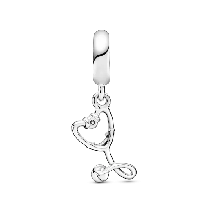 Stethoscope Heart Dangle Charm - Image 5