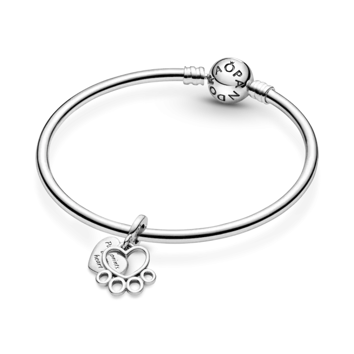 Hearts & Paw Print Dangle Charm - Image 5