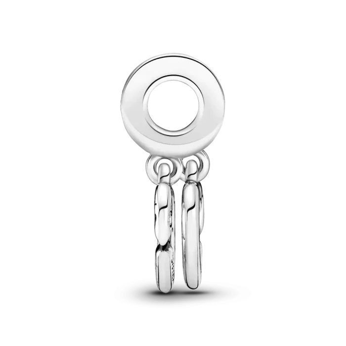 Linked Sister Hearts Split Dangle Charm - Image 6