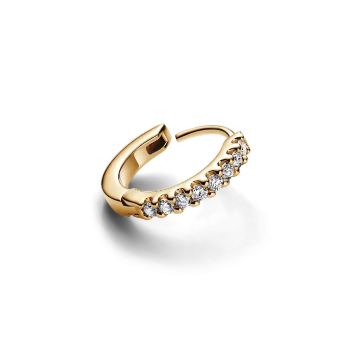 Pandora Era Lab-grown Diamond Hoop Earrings 14K Gold - Image 3