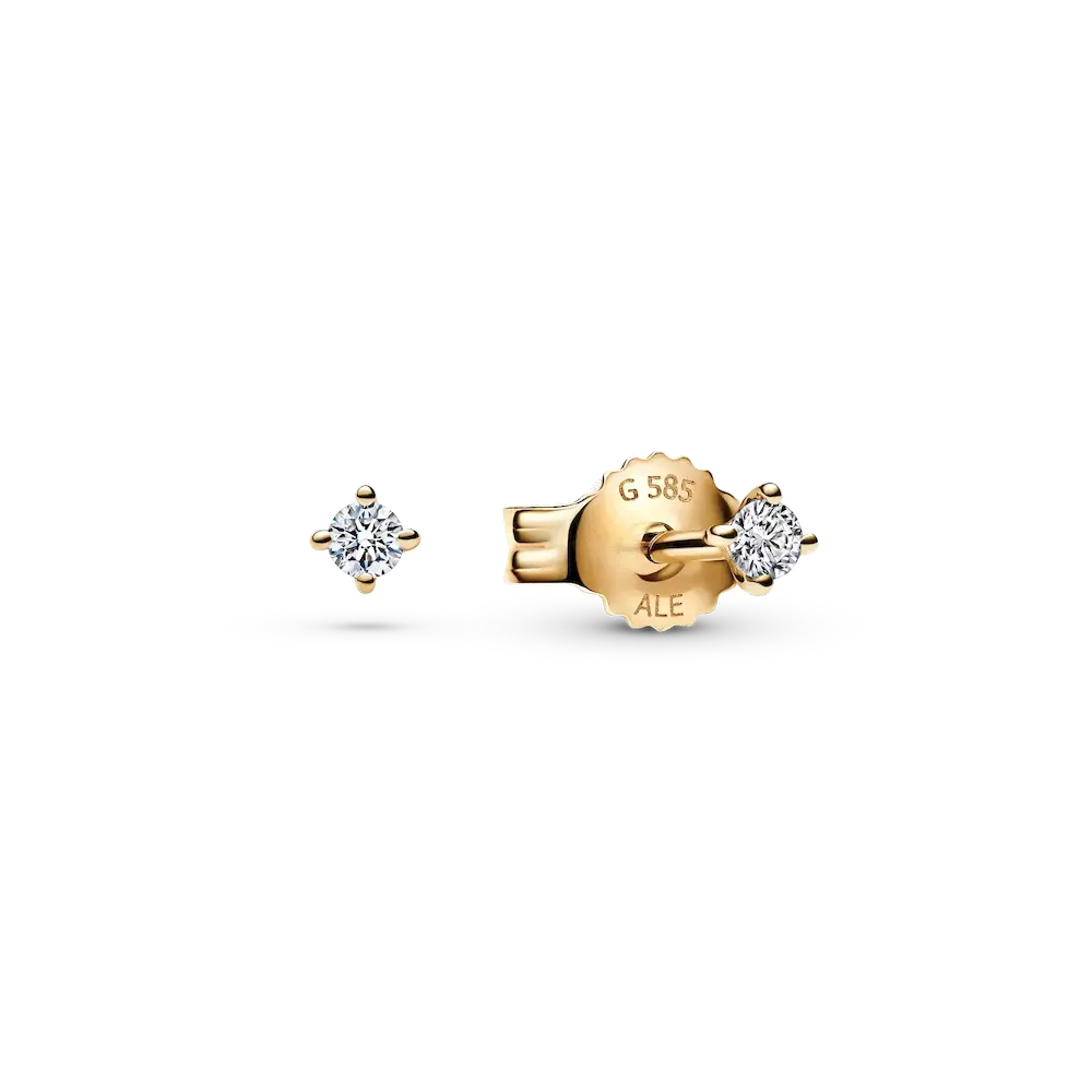 Pandora Era Lab-grown Diamond Stud Earrings 14K Gold