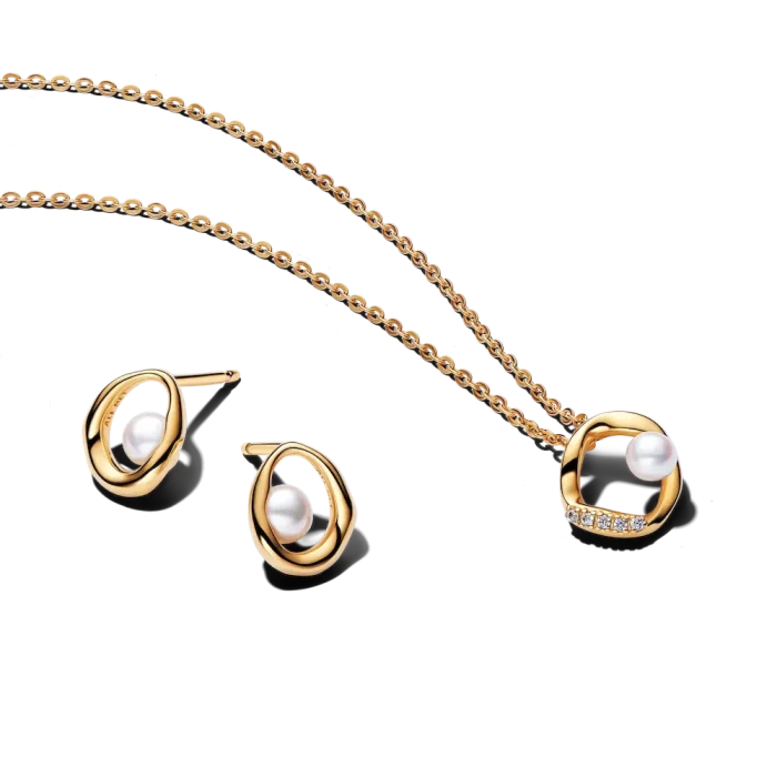 Organic Sparkle and Pearl Jewelry Gift Set - Image 2