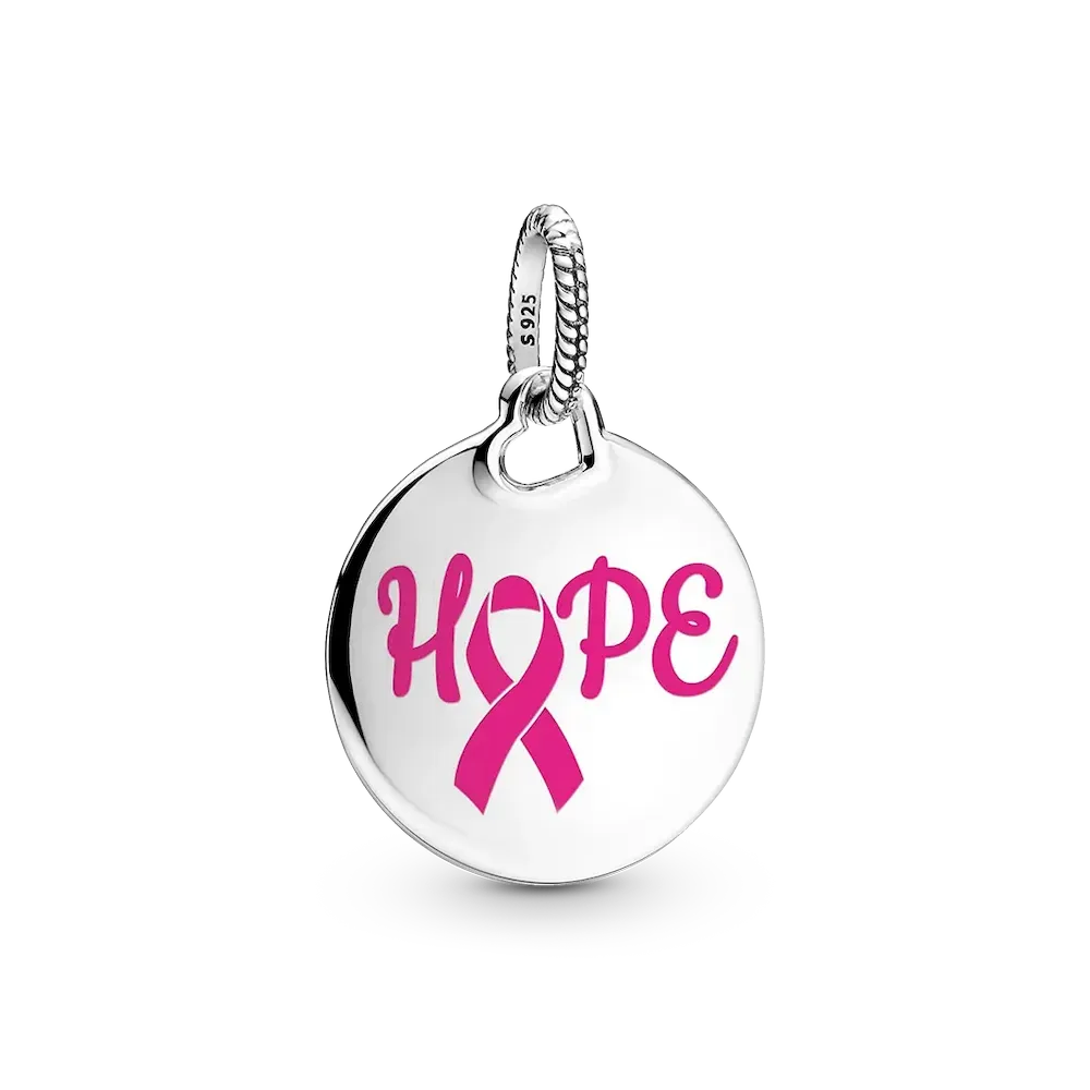 FINAL SALE - Hope Pink Ribbon Pendant