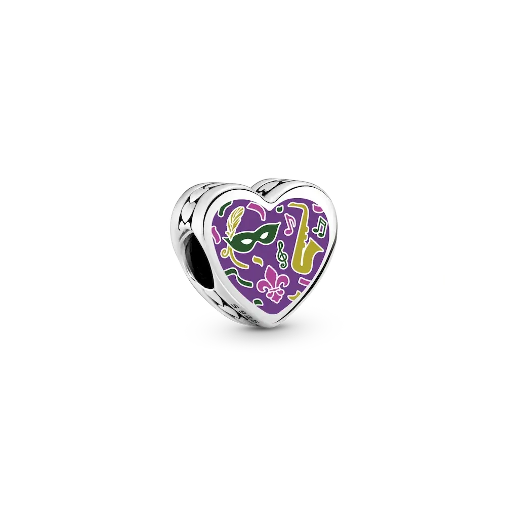 Louisiana Heart Charm
