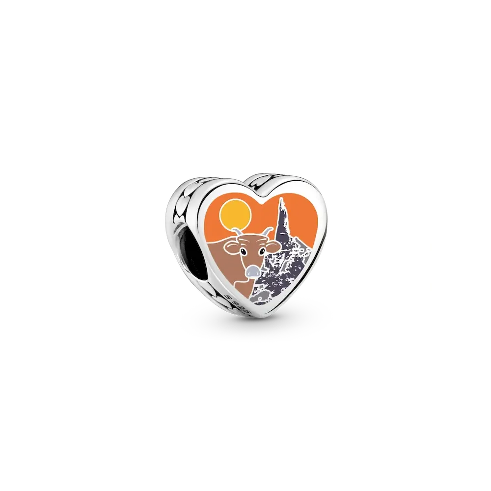 Nebraska Heart Charm