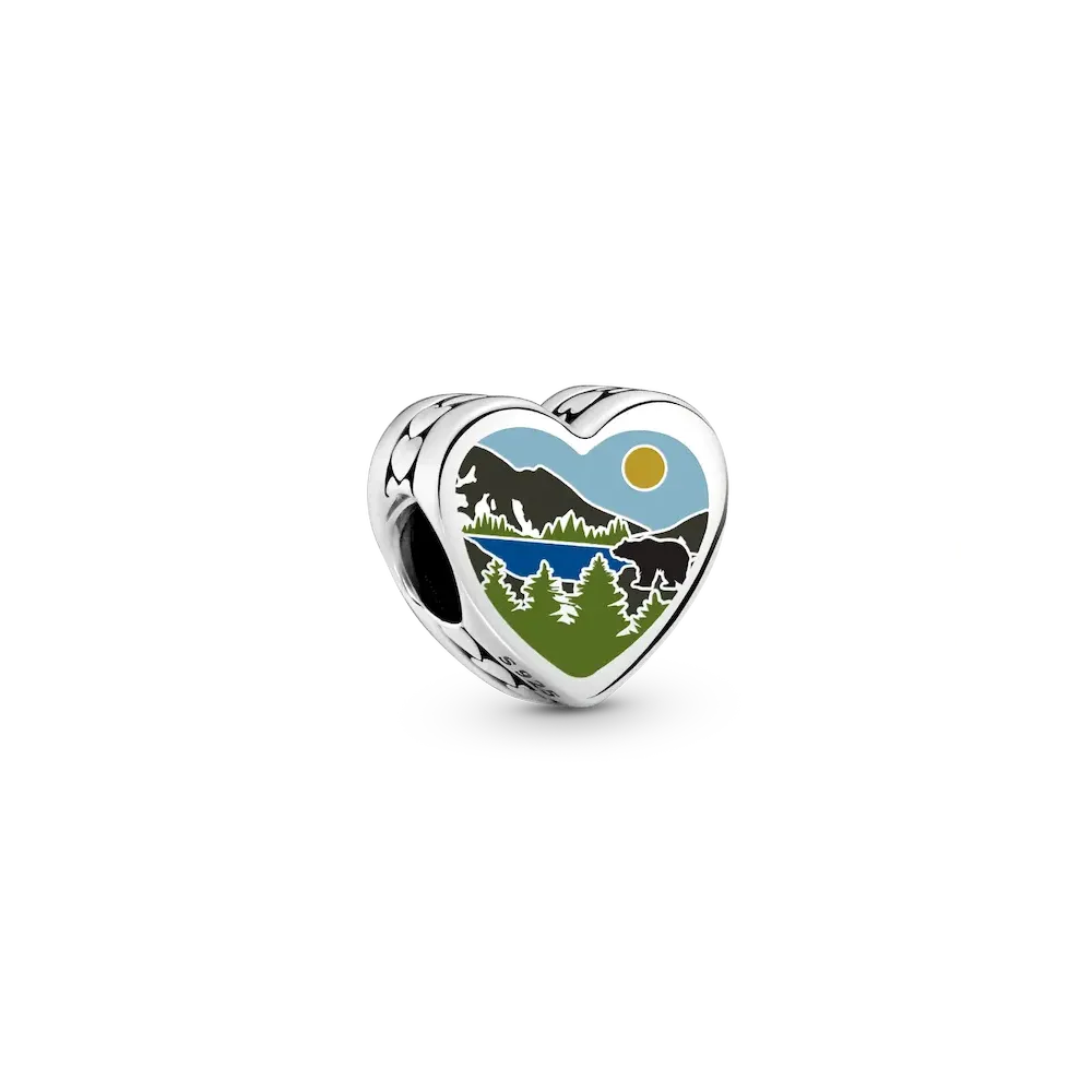West Virginia Heart Charm