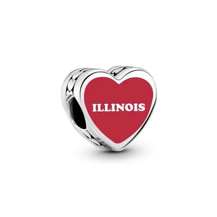 Illinois Heart Charm - Image 2