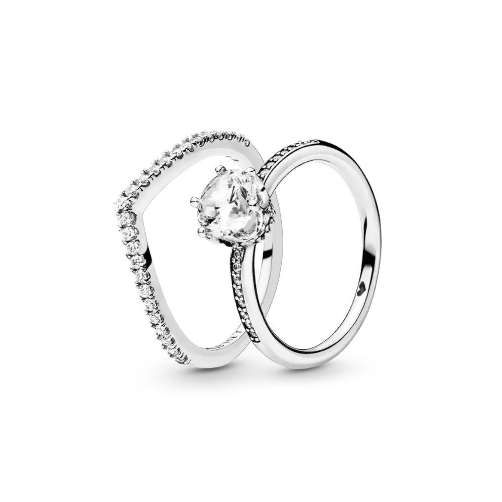 NAMPS0138.webp Shimmering Solitaire Wishbone Stacking Ring Set - Image 1