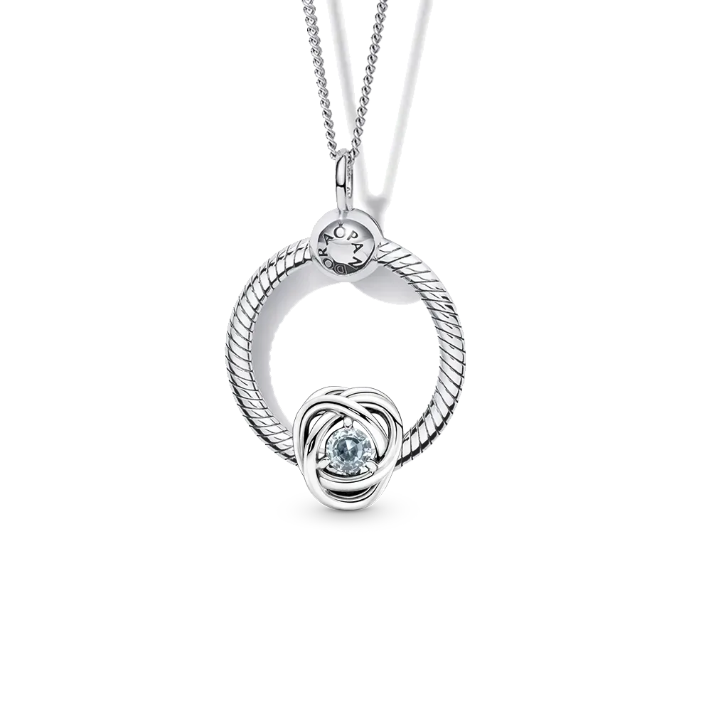 March Birthday Necklace Set