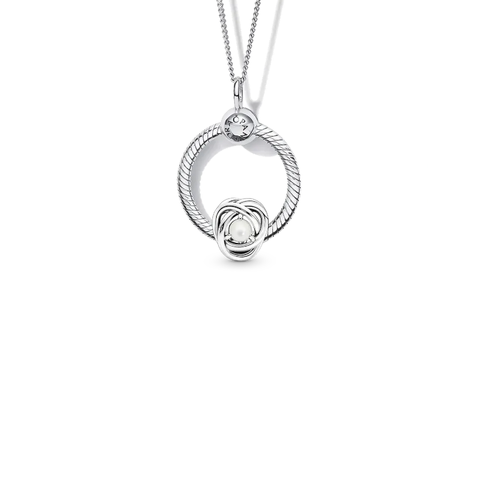 NAMPS0223.webp June Birthstone Eternity Circle O Pendant Set - Image 1