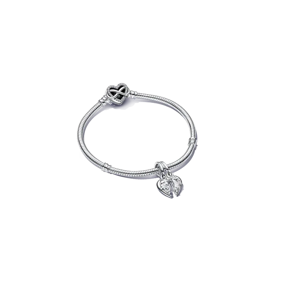 Splittable Mother and Daughter Charm Bracelet Set