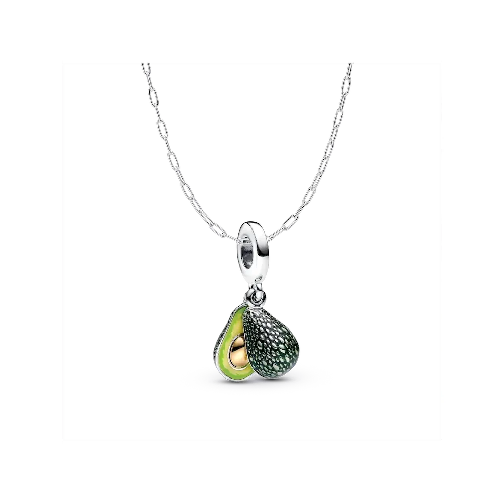 NAMPS0663.webp Avocado Dangle Charm Necklace Set - Image 1