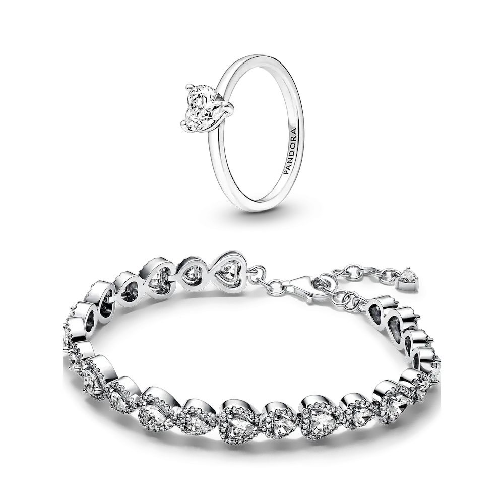 Halo Hearts Jewelry Set