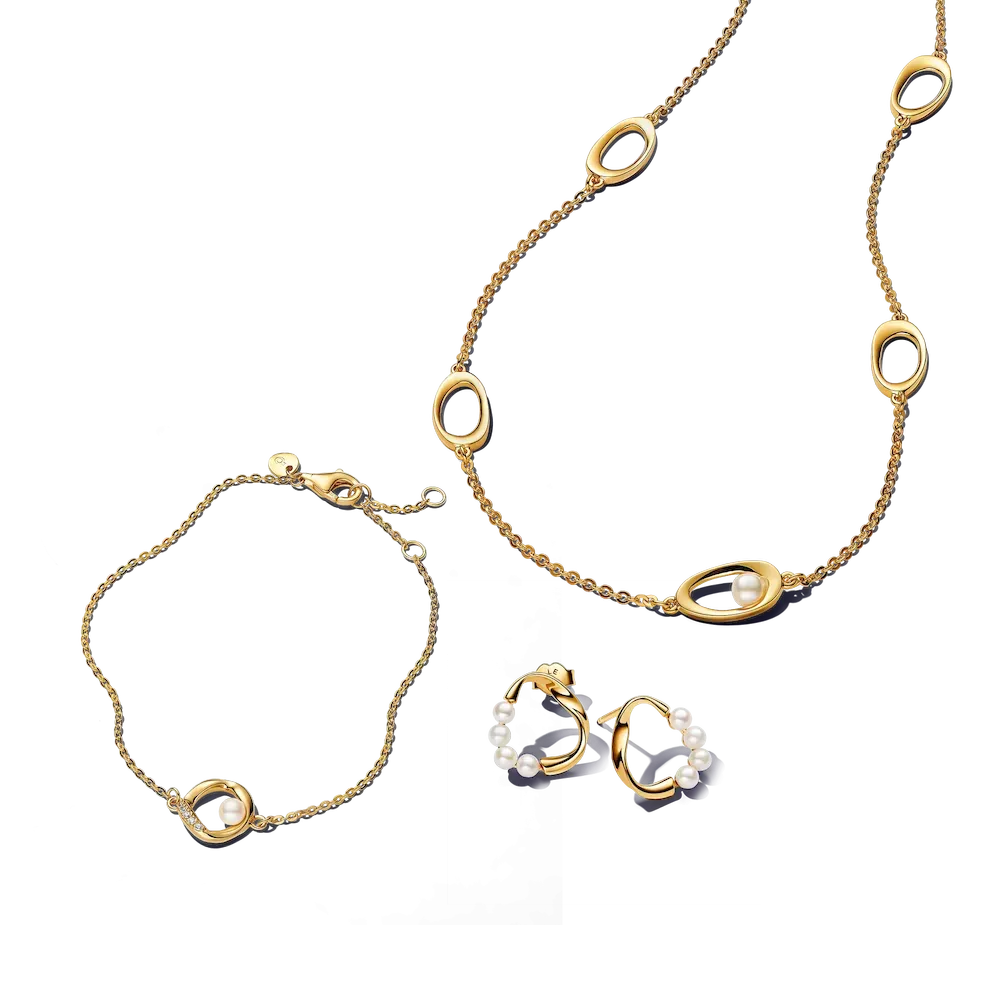 Simple Pearl jewelry set