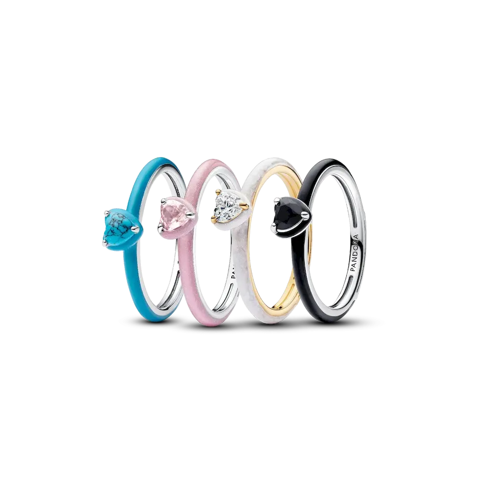 Chakra Foursome Rings Set