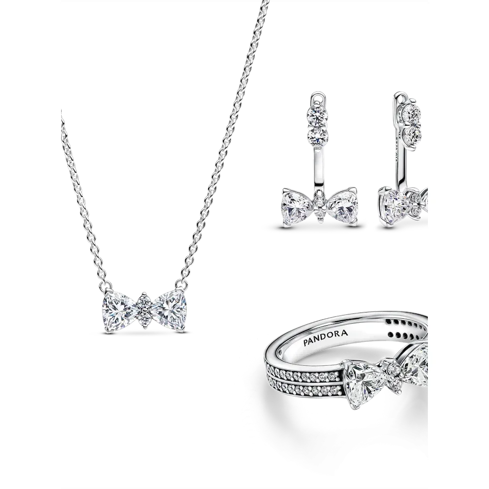 Sparkling Bow Jewelry Set