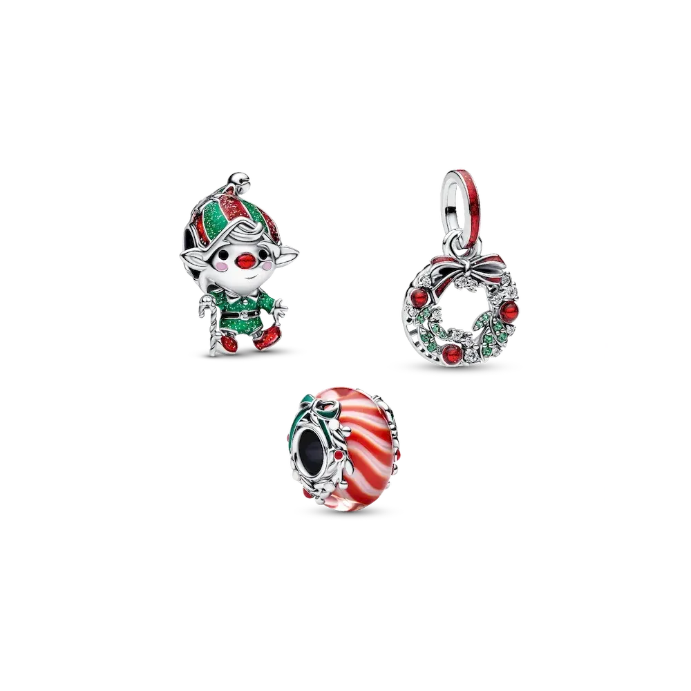 Santa's Workshop Charm Trio