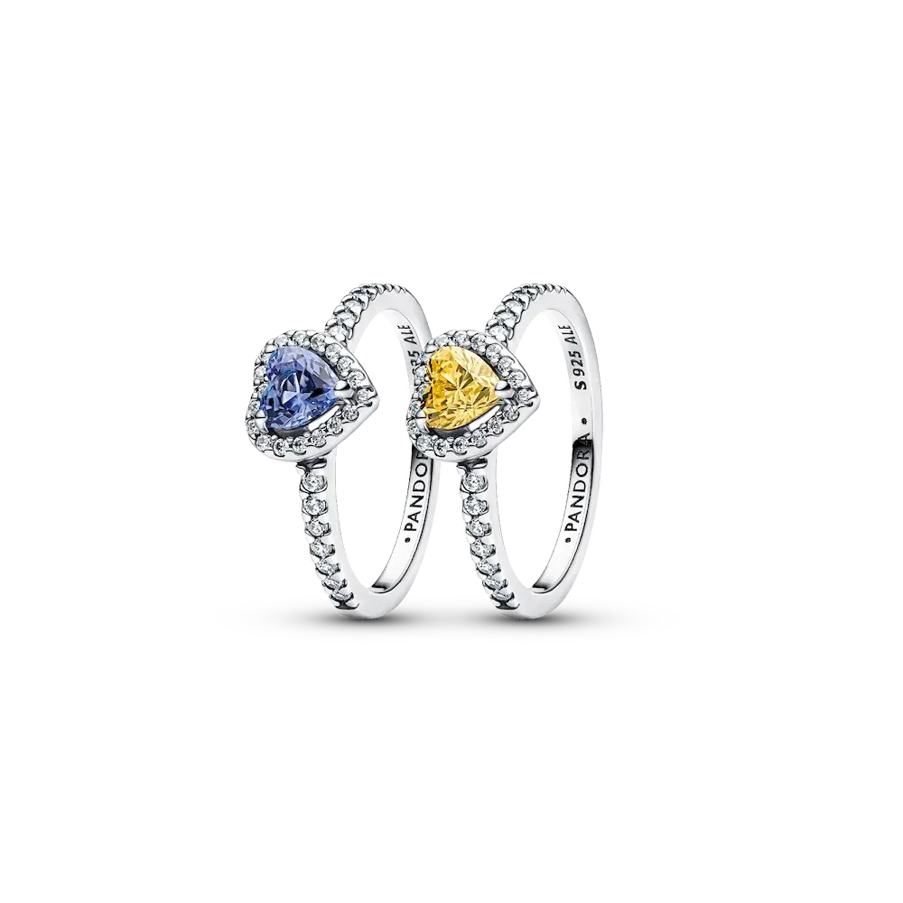 PSG2550_RGB.webp Celestial Love Elevated Heart Ring Duo - Image 1