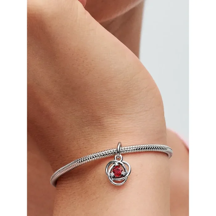 True Red Eternity Circle Dangle Charm - Image 2