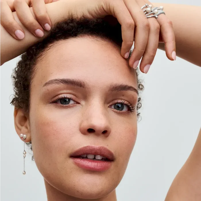 Treated Freshwater Cultured Pearl & Pavé Ring - Image 4