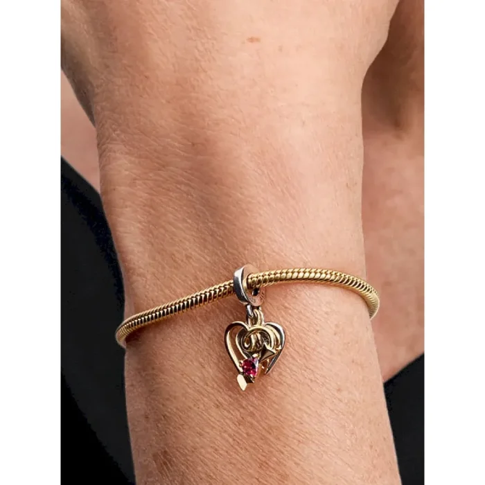 Arrow of Love Bracelet and Engravable Charm Set - Image 4