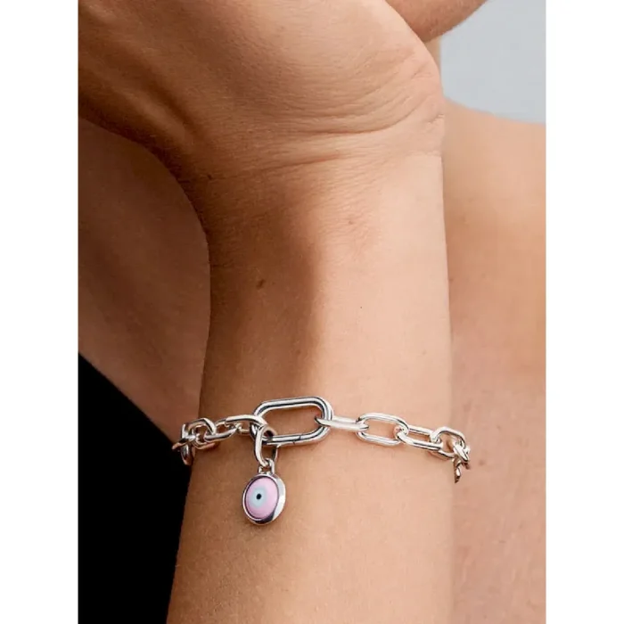 Engravable Evil Eye Murano Glass Mini Dangle Charm - Image 2