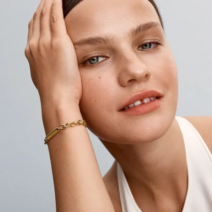 Engravable Bar Link Bracelet - Image 3