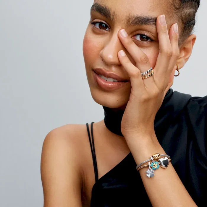 Silver Sparkling Bow Bracelet Set - Image 19