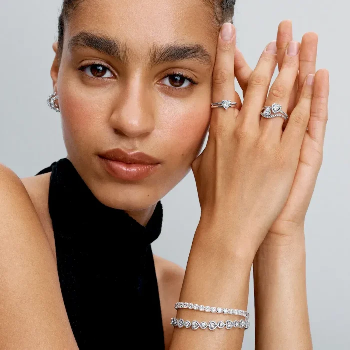 Double Band Heart Ring - Image 4