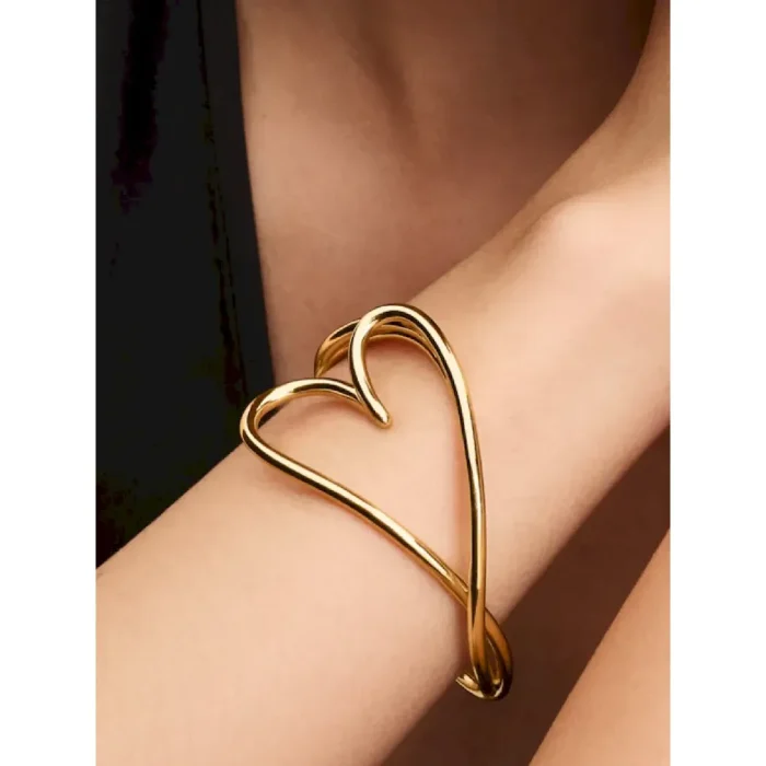 Organically Shaped Heart Bangle - Image 3