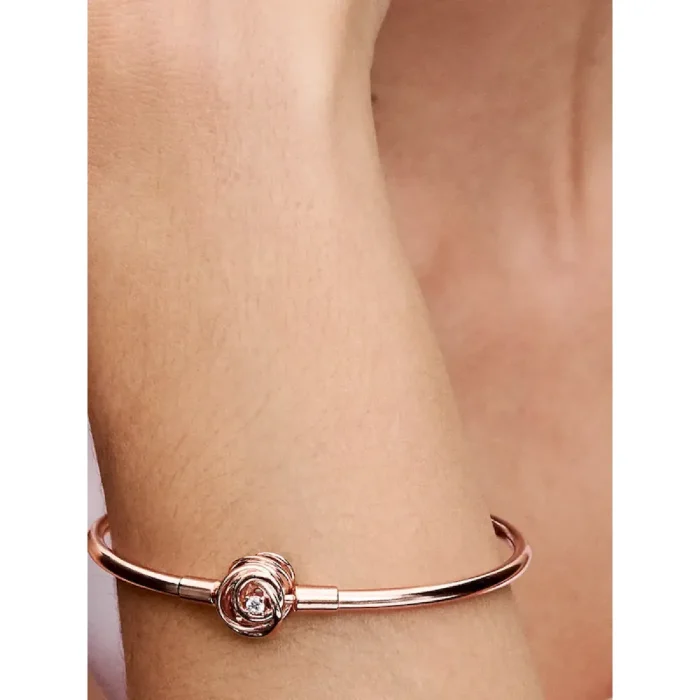 Pandora Moments Encircled Clasp Bangle - Image 2