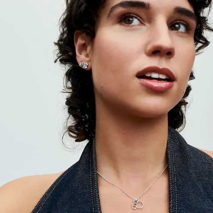 Disney Mickey Mouse & Minnie Mouse Sparkling Stud Earrings - Image 4