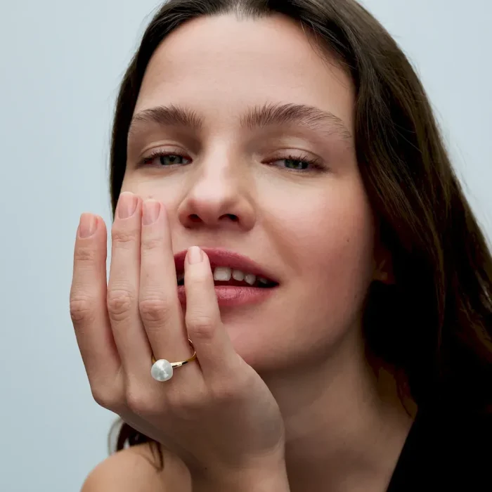 Baroque Treated Freshwater Cultured Pearl Ring - Image 3