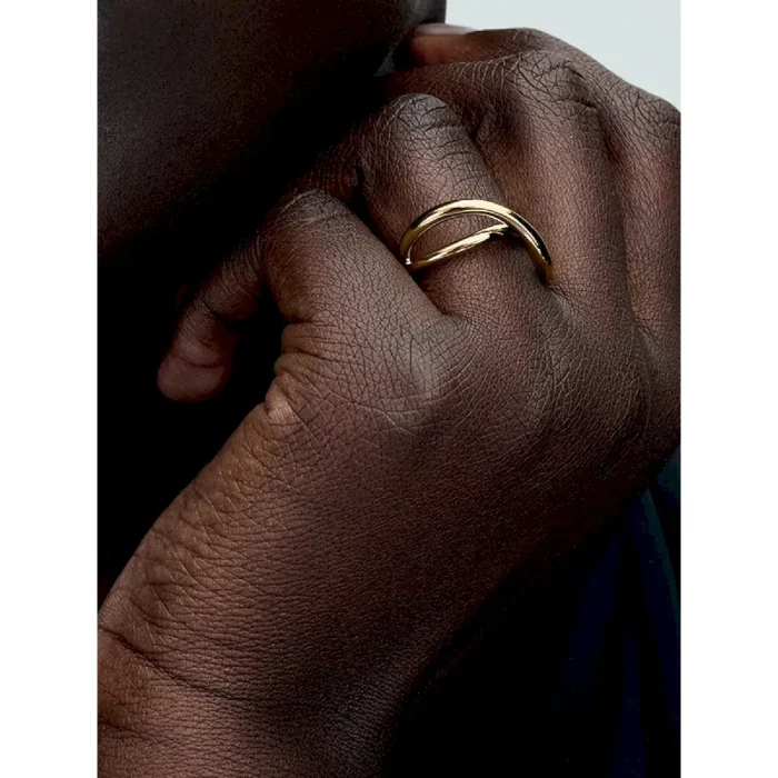 Organically Shaped Infinity Ring - Image 3