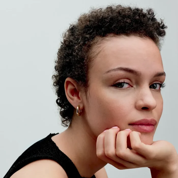 Round Open Hoop Earrings - Image 4