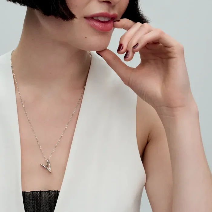 Organically Shaped Heart Pendant Necklace - Image 2