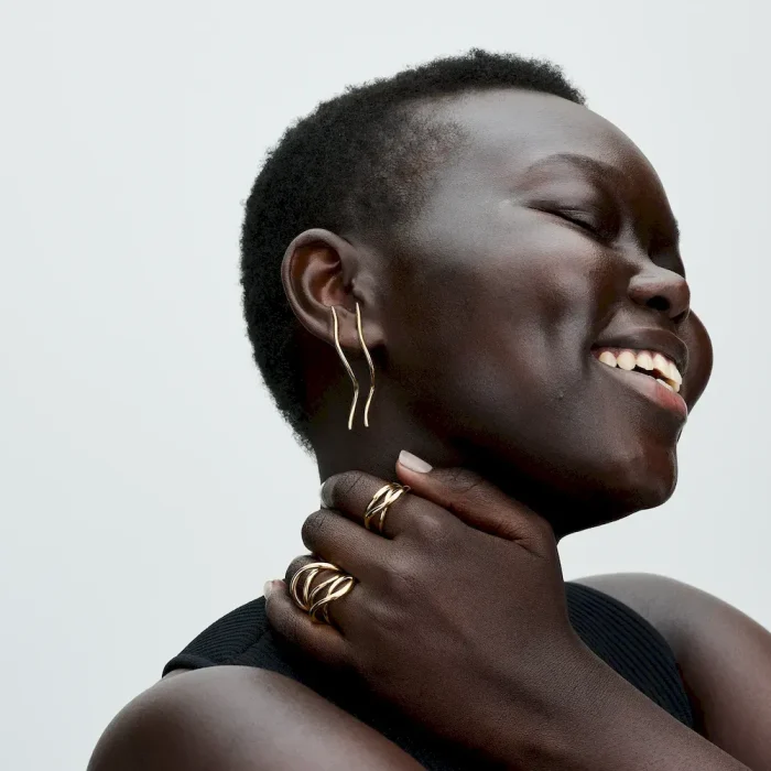 Organically Shaped Infinity Ring - Image 5